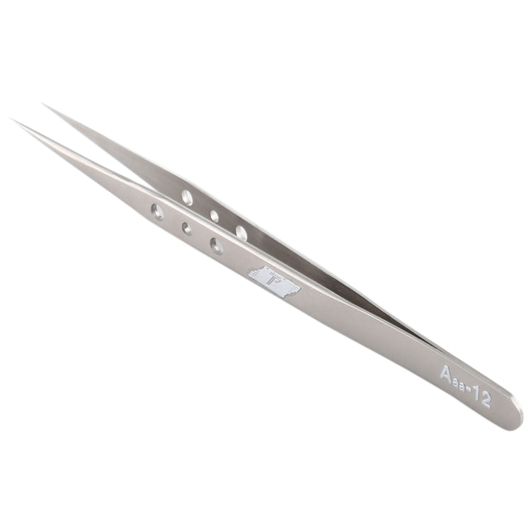 Aaa-12 Stainless Steel Long Tip Precision Repair Tweezers, Aaa-12