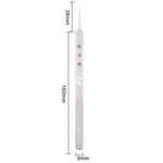 Aaa-14 Long Tip Stainless Steel Precision Repair Tweezers, Aaa-14