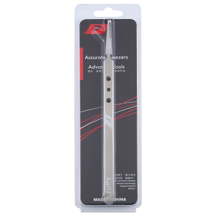 Aaa-14 Long Tip Stainless Steel Precision Repair Tweezers, Aaa-14