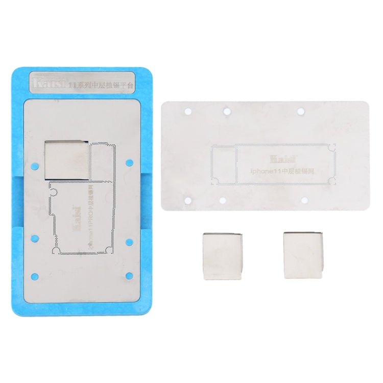 Casey Mainboard Middle Layer Board Baga Rebling Stancil Plant Three Platform per iPhone 11/11 Pro, Kaisi Stencil Plant for iPhone 11 Series