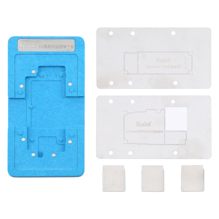 Casey Mainboard Middle Layer Board Baga Rebling Stancil Plant Three Platform per iPhone 11/11 Pro, Kaisi Stencil Plant for iPhone 11 Series