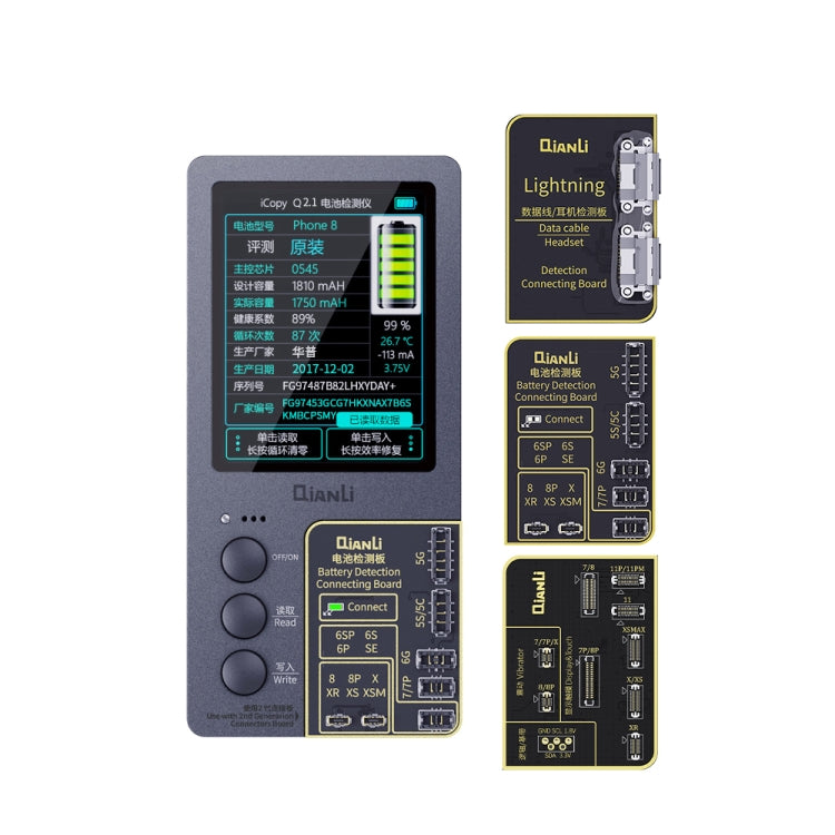 Programmatore di riparazione del colore originale dello schermo LCD Qianli iCopy Plus 3 in 1 per iPhone, 3 in 1 For iPhone 6-12 Series