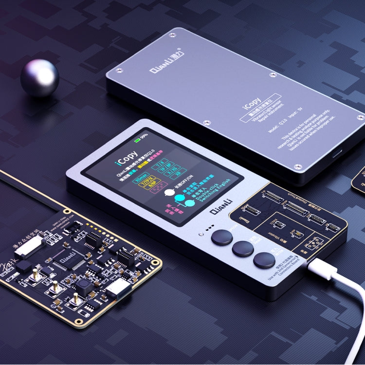 Programmatore di riparazione del colore originale dello schermo LCD Qianli iCopy Plus 3 in 1 per iPhone, 3 in 1 For iPhone 6-12 Series