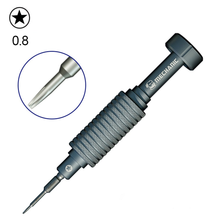 MECHANIC Mortar Mini iShell Five Star 0.8mm Precision Screwdriver for Phone Repair, Five Star 0.8