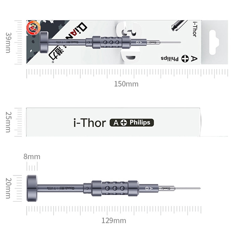 Cacciavite con cornice centrale con punta a croce cava di precisione Qianli i-Thor S2 con struttura 3D, Qianli i-Thor Hollow Cross Tip