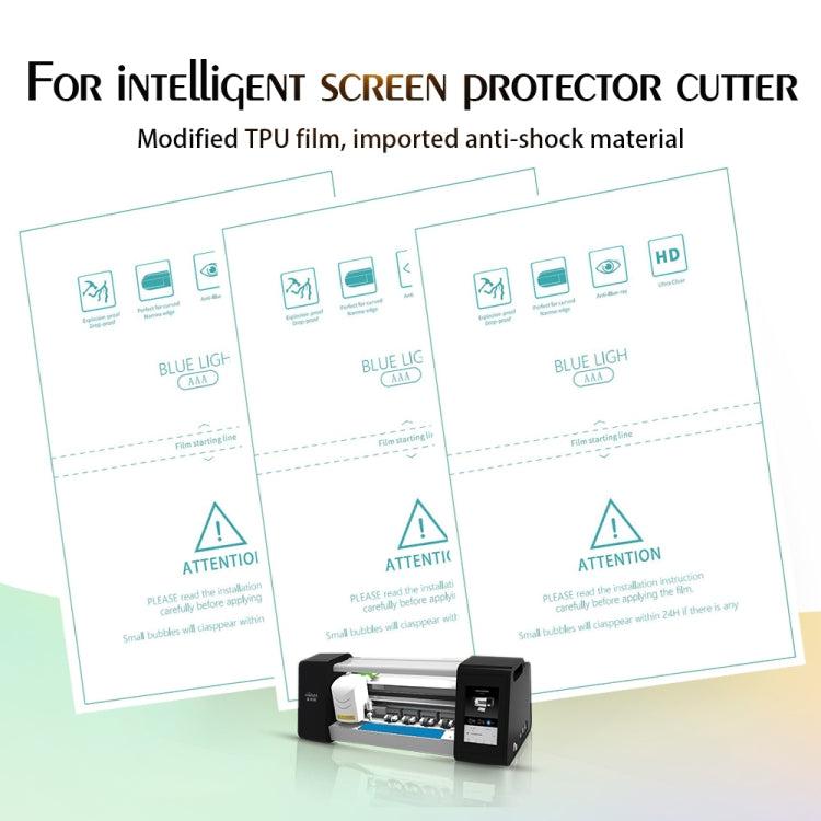 50pcs F0004 Anti-Blue Ray Soft TPU Film for Cutter Protective Film, F0004