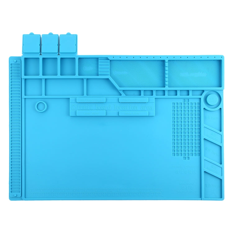 S-170 Heat Resistant Insulation Repair Mat ESD Mat with Magnetic, Size: 48 x 32cm, S-170 (48cm x 32cm)