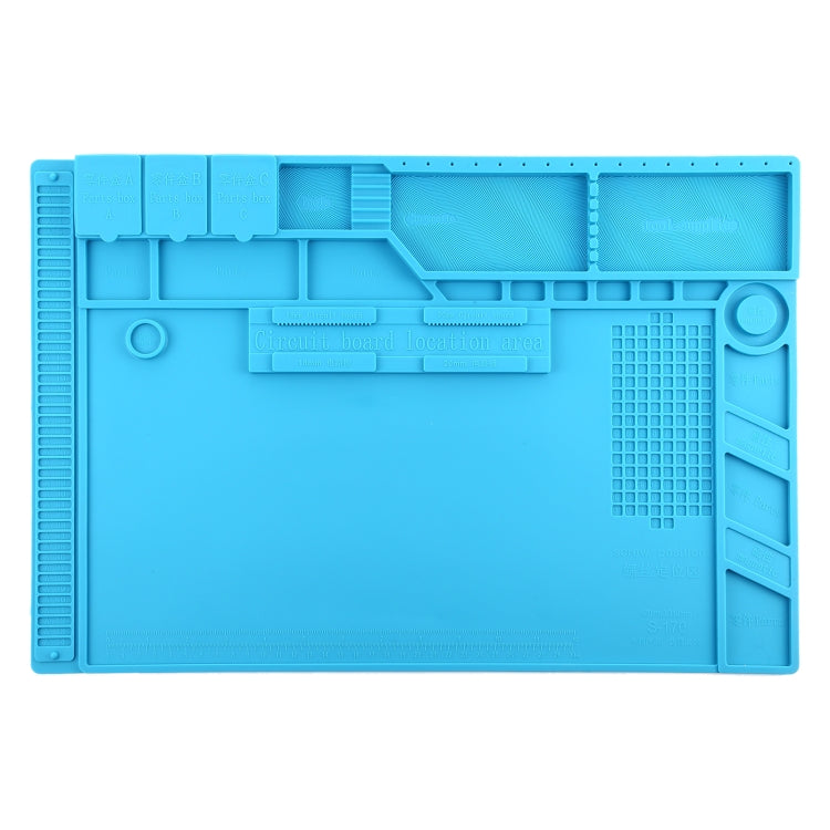 S-170 Heat Resistant Insulation Repair Mat ESD Mat with Magnetic, Size: 48 x 32cm, S-170 (48cm x 32cm)