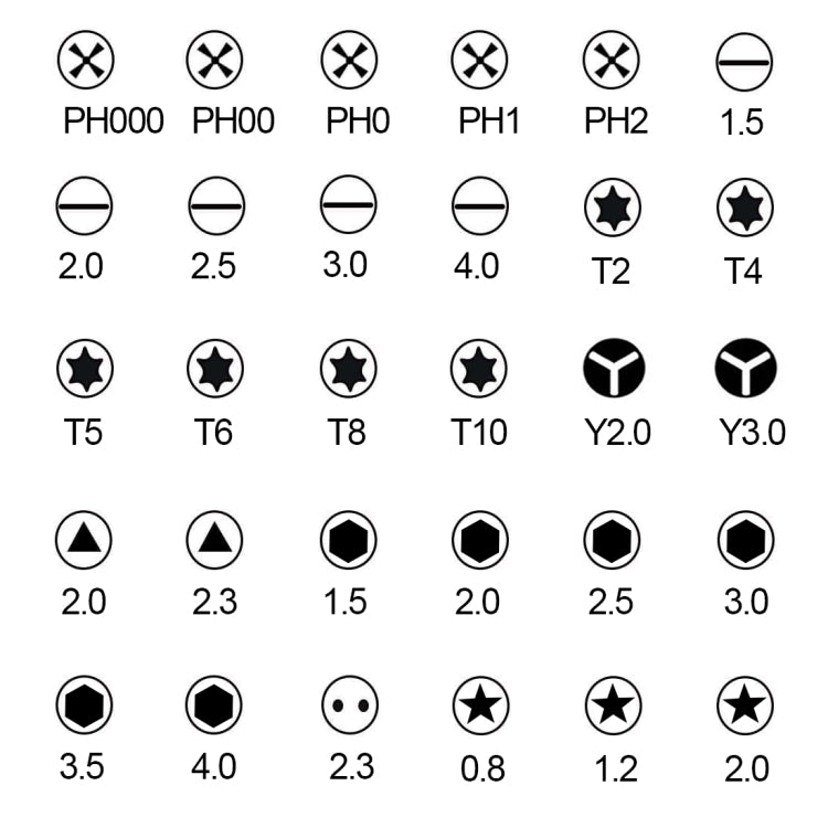 Kit di cacciaviti manuali per riparazioni multiuso 43 in 1, 43 in 1