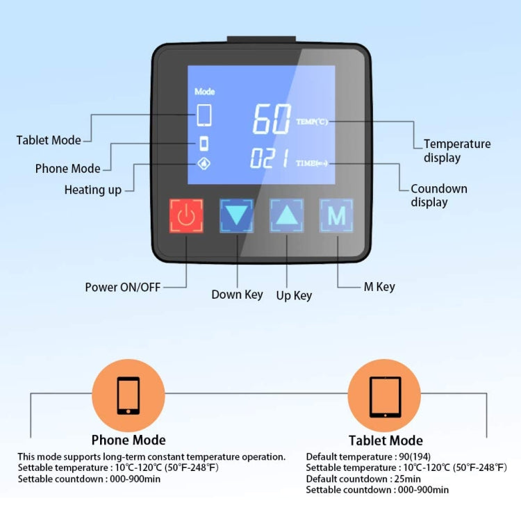 CPB CP300 Strumento di riparazione sicuro per cuscinetto riscaldante per schermo LCD, presa americana, CPB CP300(US Plug)