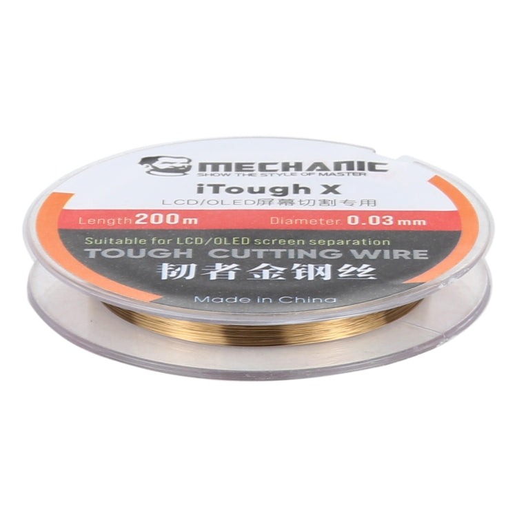 MECCANICO iTough X 200M Filo da taglio per schermo OLED LCD da 0,03 mm, MECHANIC 0.03MM 200M