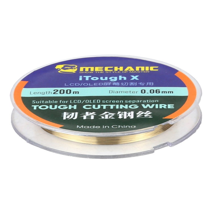 Filo da taglio per schermo OLED LCD MECCANICO iTough X 200M 0,06MM, MECHANIC 0.06MM 200M