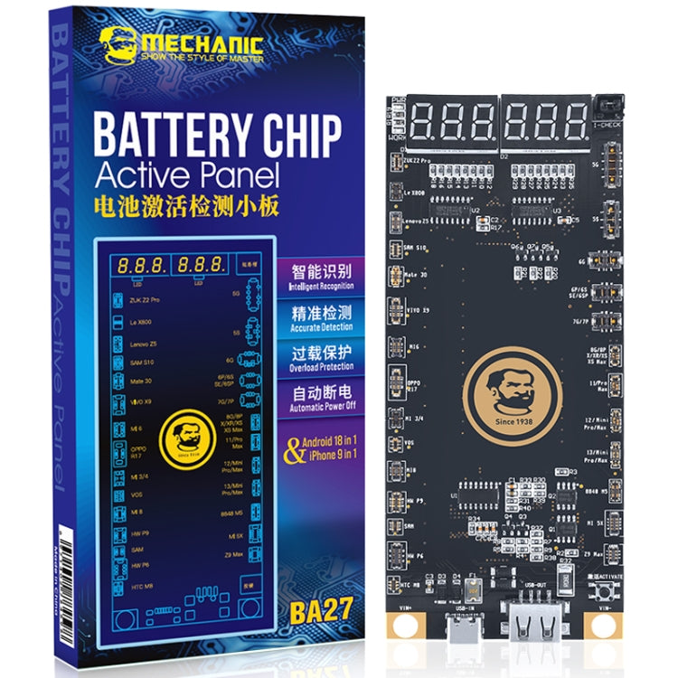 Mechanical Battery Activation Detection Board BA27 for iPhone 5-13 Pro Max / Android Phone, Mechanic BA27