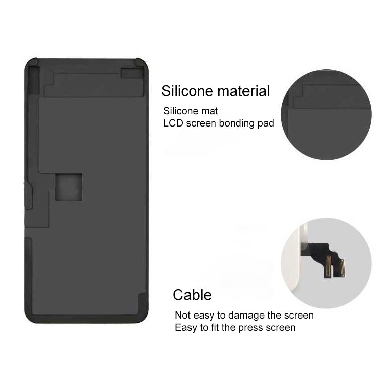 Schermo LCD XHZC senza ribaltamento cavo flessibile adatto tappetino per rimozione colla stampo per iPhone X / XS, For iPhone X / XS