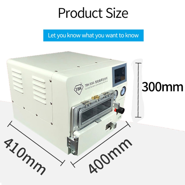 TBK TBK508A Schermo curvo da 14 pollici Schermo LCD Separazione sottovuoto OCA Macchina per laminazione e debubble con 4 stampi, TBK-508A