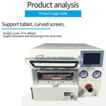 TBK TBK508A 14 inch Curved Screen LCD Screen Vacuum Separation OCA Laminating and Debubble Machine with 4 Molds, TBK-508A