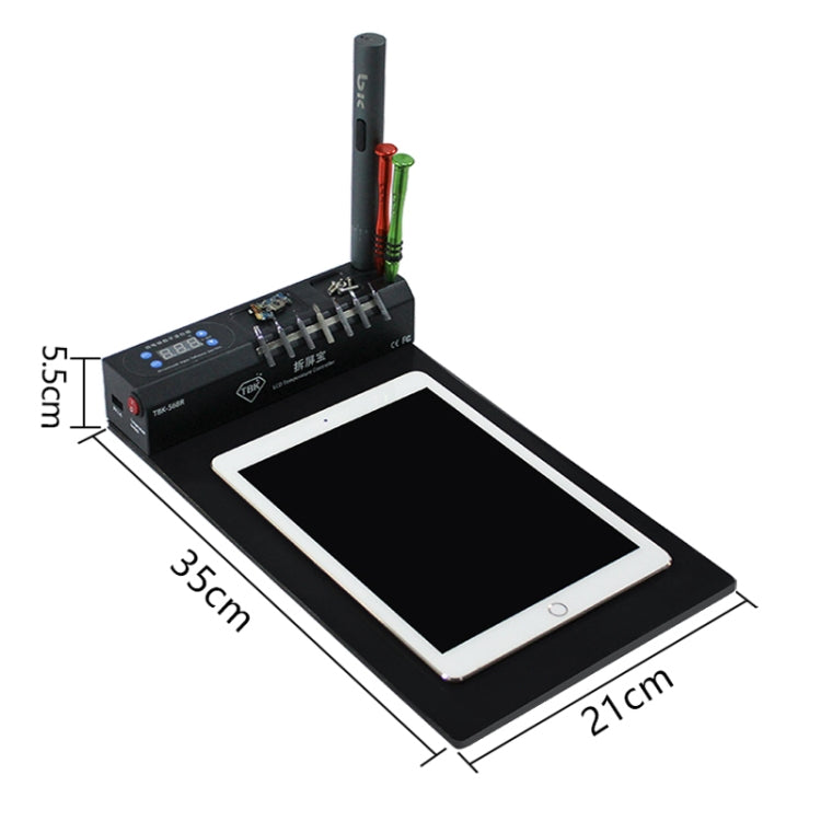 TBK-568R 220V Vacuum LCD Thermostat Touch Screen Glass Separator Machine with Multifunctional Storage Box,TBK-568R