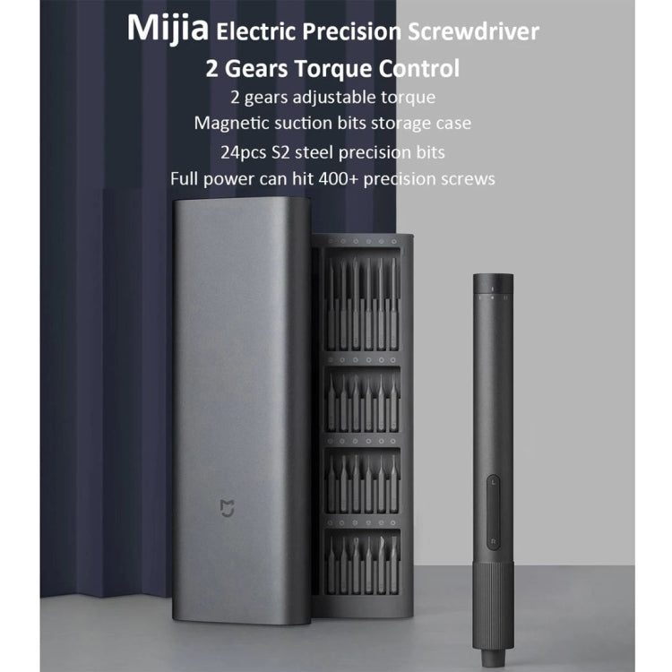 Custodia in alluminio magnetica ricaricabile con kit di cacciaviti elettrici di precisione originali Xiaomi Mijia 25 in 1, Mijia 25 in 1