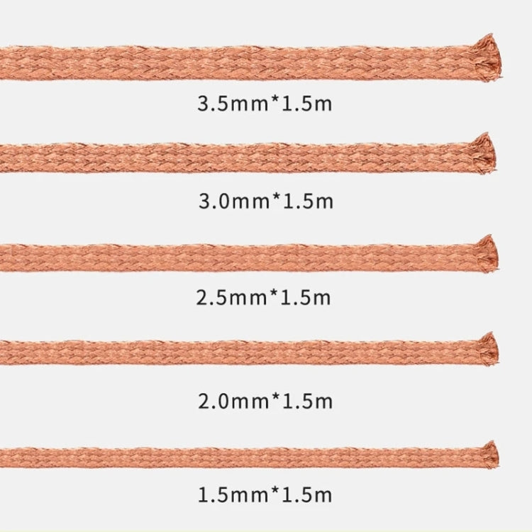 MECCANICO R300 Filo di stagno di aspirazione da 1,5 M 2,5 MM, MECHANIC R300 1.5M 2.5MM