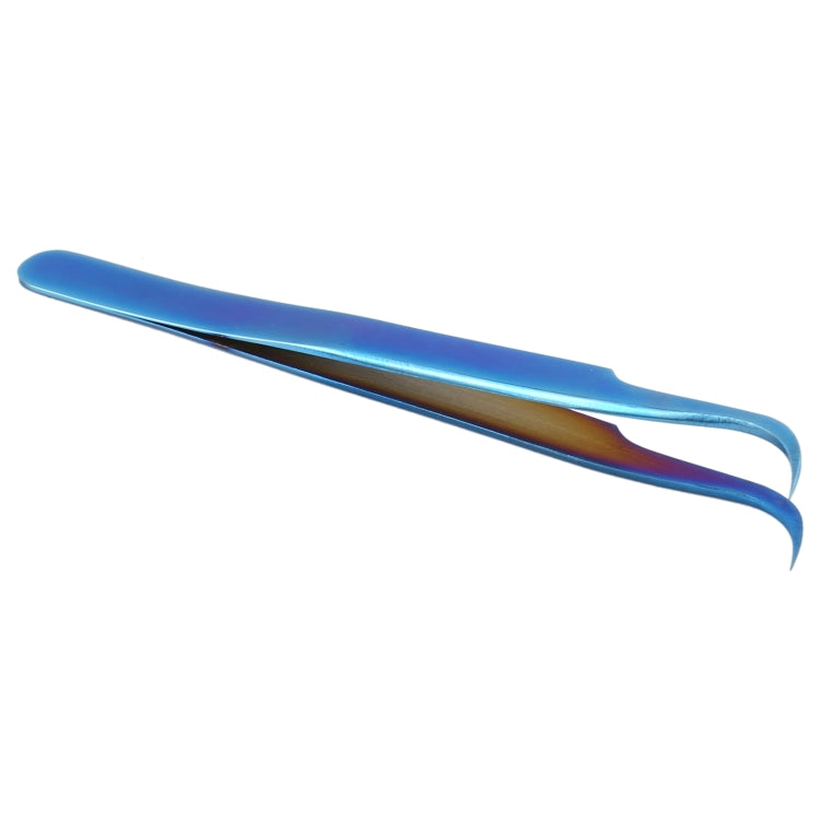 Vetus MCS-15 curved tweezers bright blue, Vetus MCS-15