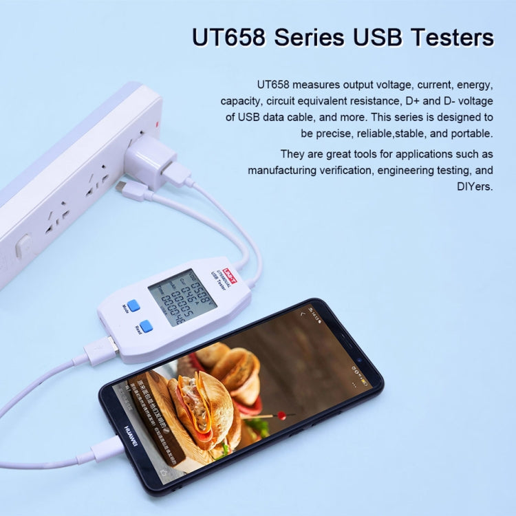 UNI-T UT658DUAL, UT658DUAL USB voltmeter ammeter tester