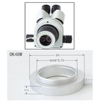 Sorgente luminosa ad anello LED per microscopio, 65mm