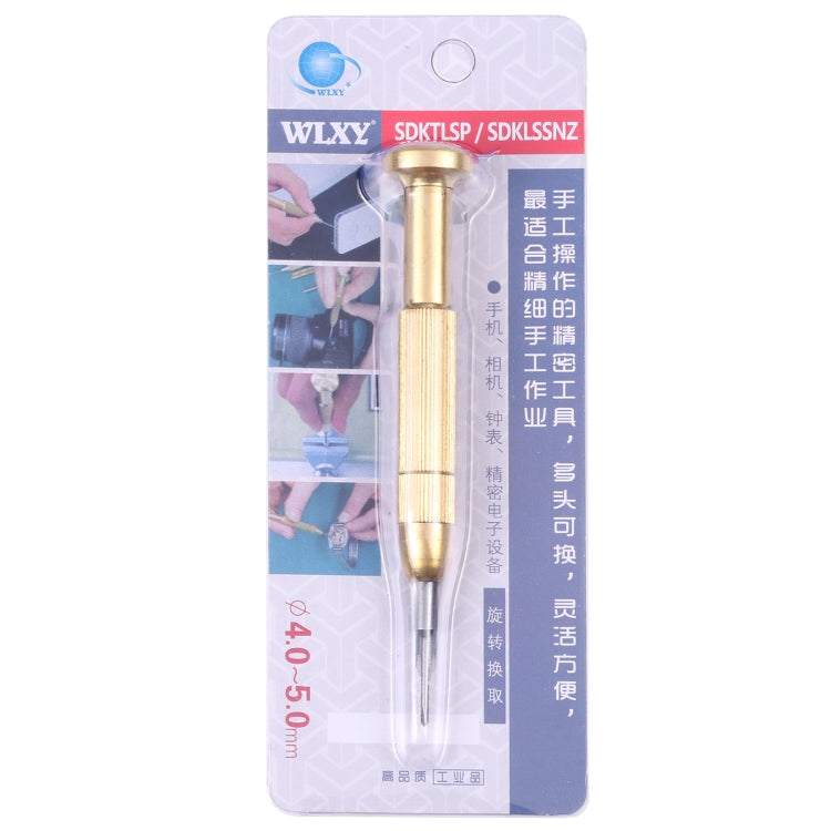 WLXY WL801 Cross Tip Copper Handle Repair Screwdriver, Lot Diameter 5mm, WL801