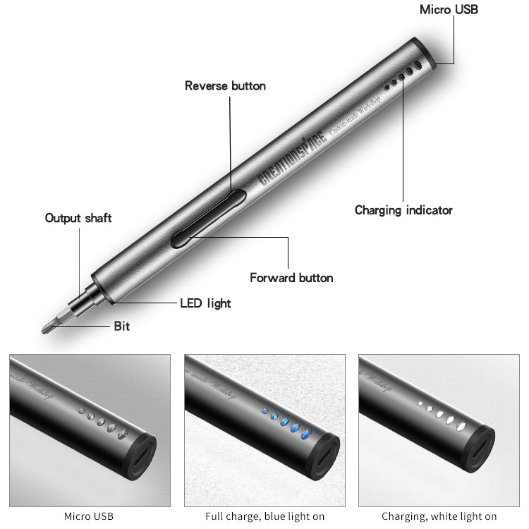 Cacciavite elettrico a batteria CreationSpace CS02 22 in 1, 22 in 1