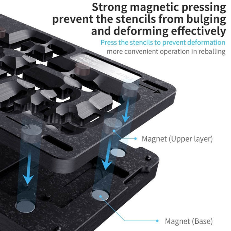 Qianli 4 in 1 Reballing Platform with Midframe for iPhone 12/12 Pro/12 Mini/12 Pro Max, For iPhone 12 / 12 Pro / 12 Mini / 12 Pro Max