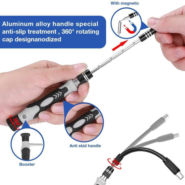 Kit di cacciaviti magnetici di precisione 122 in 1, 122 in 1(White), 122 in 1(Blue), 122 in 1(Purple), 122 in 1(Red), 122 in 1 (Yellow)