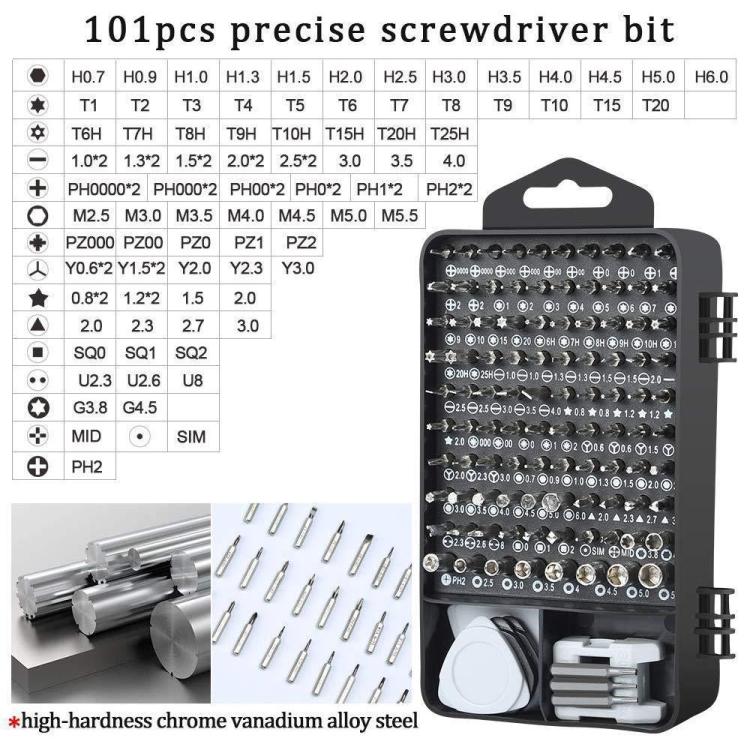 122 in 1 Precision Magnetic Screwdriver Kit, 122 in 1(White), 122 in 1(Blue), 122 in 1(Purple), 122 in 1(Red), 122 in 1 (Yellow)