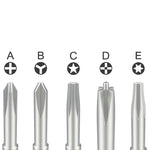 Qianli iFlying Cacciavite antiscivolo con manico in alluminio 5 in 1, Qianli iFlying 5 in 1