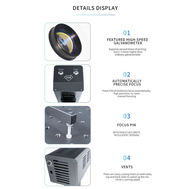 TBK-958M Laser Marking Machine Auto Focus Frame Separator 2 in 1 Engraving Equipment, UK Plug, TBK-958M US Plug, TBK-958M AU Plug, TBK-958M EU Plug, TBK-958M UK Plug