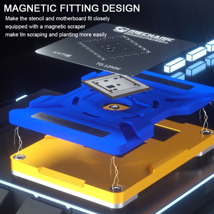 Meccanico ICPU 7 in 1 BGA Posizionamento Piantare Piattaforma di Stagno per iPhone A8 / A9 / A10 / A11 / A12 / A13 / A14, Mechanic ICPU