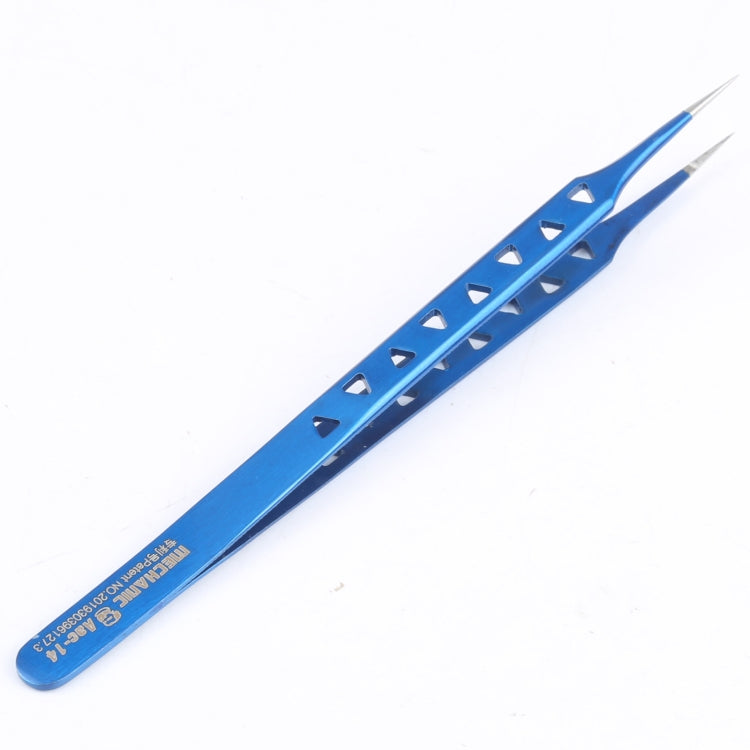 Aac-14 Precision Stainless Steel Straight Mechanical Tweezers, Mechanic Aac-14