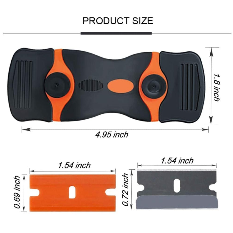 Double Headed Glue Scraper Removal Cleaning Tool, Double Headed (Orange), Double Headed (Blue), Double Headed (Yellow)