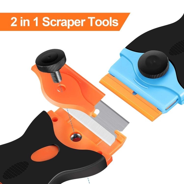 Double Headed Glue Scraper Removal Cleaning Tool, Double Headed (Orange), Double Headed (Blue), Double Headed (Yellow)