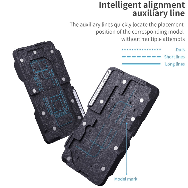 Qianli 10 in 1 Reballing Platform with Midframe for iPhone X / XS / XS Max / 11/11 Pro / 11 Pro Max / 12/12 Pro / 12 mini / 12 Pro Max, For iPhone X-12 Pro Max