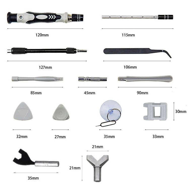 138 in 1 DIY Cell Phone Watch Repair Multifunction Screwdriver Set, 138 in 1 (Red), 138 in 1 (Yellow), 138 in 1 (Grey), 138 in 1 (Blue), 138 in 1 (Purple)