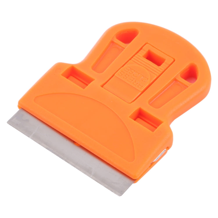 Glue Remover Scraper, Sticker Scraper, Plastic Handle, Mini Glue Remover Squeegee (Orange), Mini Glue Remover Squeegee(Yellow)