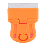 Glue Remover Scraper, Sticker Scraper, Plastic Handle, Mini Glue Remover Squeegee (Orange), Mini Glue Remover Squeegee(Yellow)