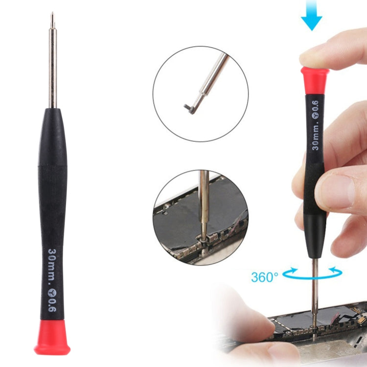 JIAFA Cell Phone Repair Screwdriver, Size: Y0.6, Y0.6 (Red)