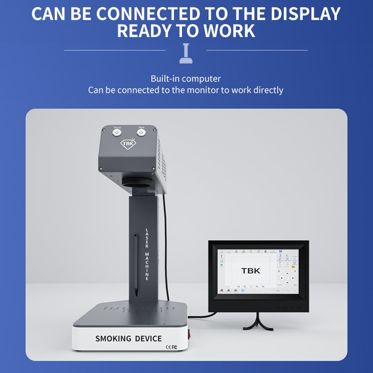TBK-958ML con macchina per la riparazione dell'incisore per marcatura laser con messa a fuoco automatica del dispositivo per fumare, TBK-958ML
