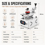 Dispositivo di rimozione del telaio centrale del separatore rotante LCD TBK 988C, TBK 988C