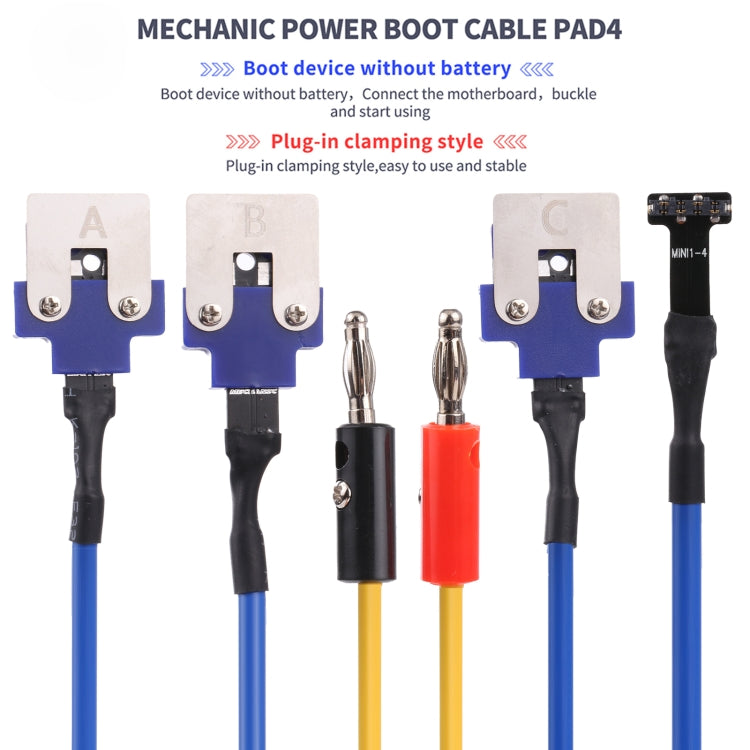 PAD4 Mechanical DC Power Test Cable for iPad Series, PAD4