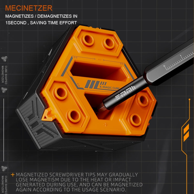 JAKEMY JM-Z21 Magnetizzatore/smagnetizzatore per cacciavite a forma di cubo