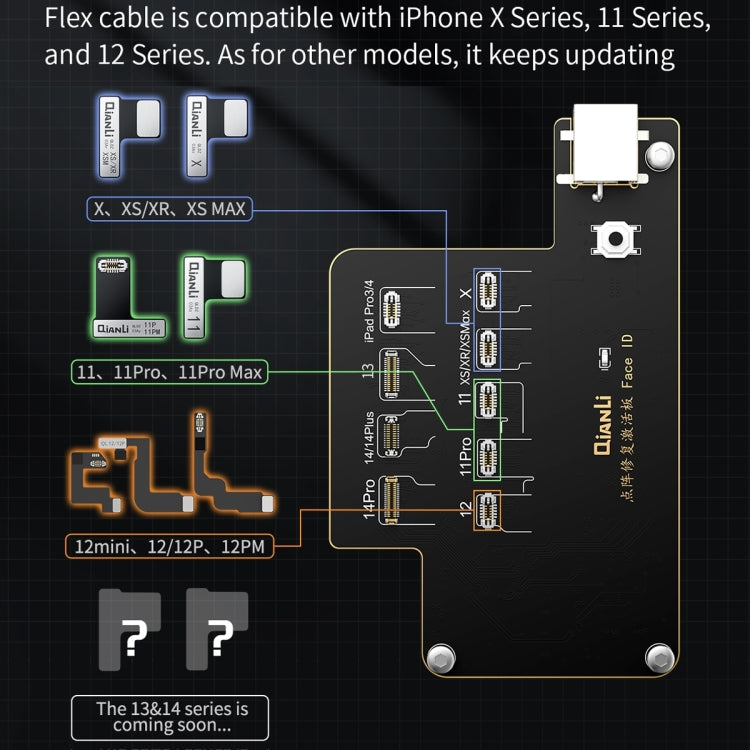 Scheda specializzata per il recupero e l'attivazione di Face ID QianLi iCopy Plus per iPhone serie da X a 14, ID Recovery Activation Module