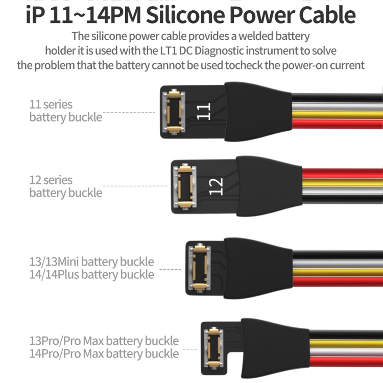 QianLi Silicone Power Cable for iPhone 11-14 Series