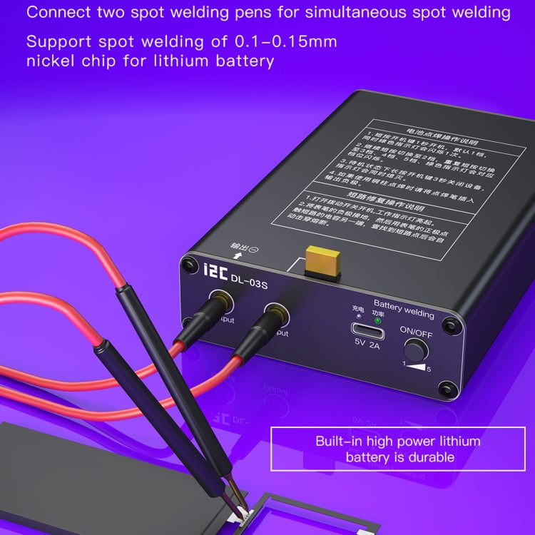 Mini saldatrice a punti portatile regolabile i2C DL-S03S, i2C DL-S03S