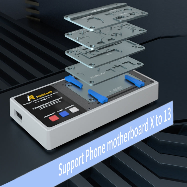 Piattaforma dissaldante Mijing iRepair Ms1 con stampi per iPhone X-13 Pro Max, Ms1